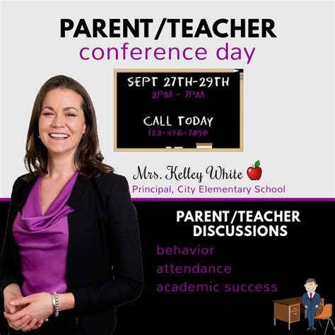 Parent Teacher Conference Template Postermywall