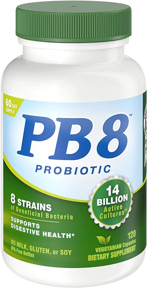 Pb 8 Probiotic Vegetarian 14 Billion Cfu Per Serving 120 Vegetarian Capsules Nutrition