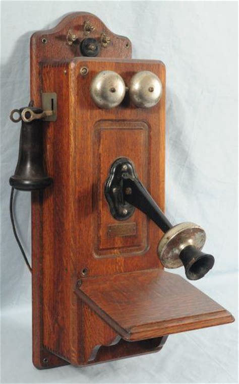 Kellogg Antique Oak Wall Phone