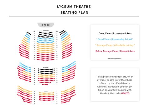Lyceum Theatre Seating Chart Best Seats Real Time Pricing And Reviews