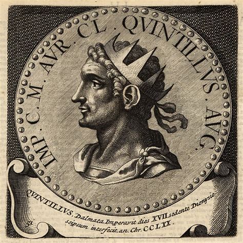 Portrait Of Roman Emperor Quintillus Available As Framed Prints Photos