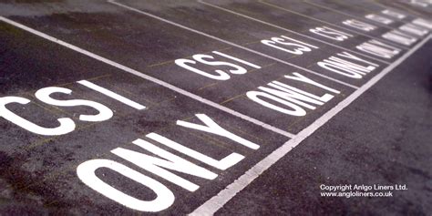 Road Lettering Markings Anglo Liners