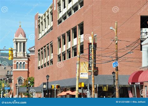 Downtown Scranton Pennsylvania Stock Photo Image Of Blue American