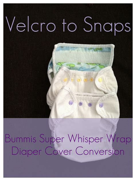 The Hippie Housewife Diaper Cover Conversion Velcro To Snaps
