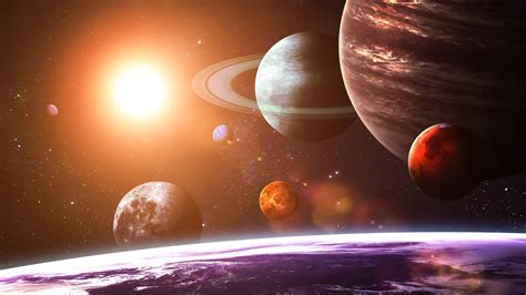 Six Planets Wallpaper Planet Space Solar System Space Art Hd