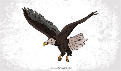 Descarga Vector De Dibujo De Dibujos Animados De águila Calva