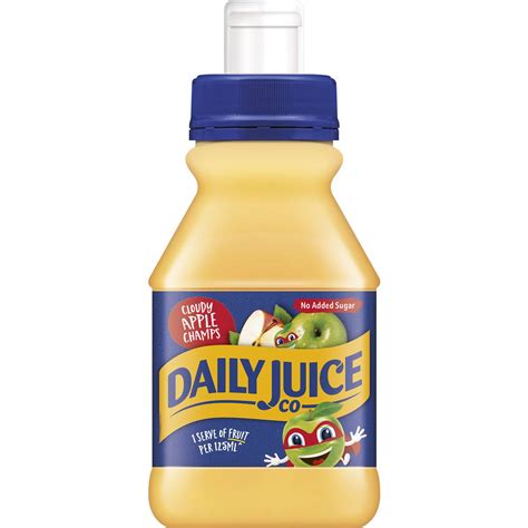 Daily Juice Pop Top Apple Juice 250ml Woolworths