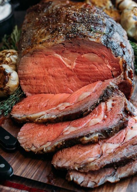 Insert a meat thermometer (oven proof) into the thickest part of the roast, making sure that the thermometer isn't touching a bone. Slow Roasted Prime Rib (Standing Rib Roast) | Striped Spatula