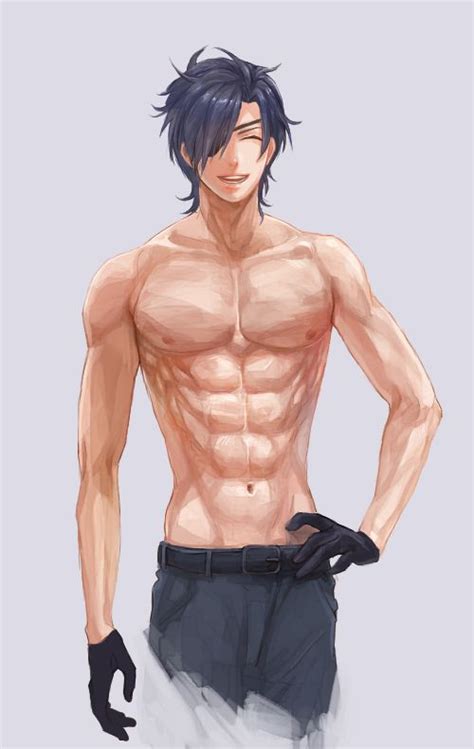 Shokudaikiri Mitsutada Anime Guys Shirtless Anime Boy