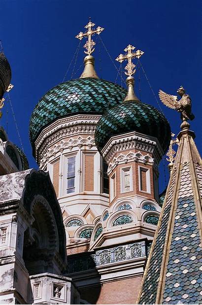Russian Orthodox Church Nice Architecture Cathedral Sacred