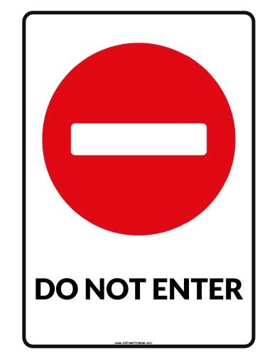 Do Not Enter Signs Free Clipart Best