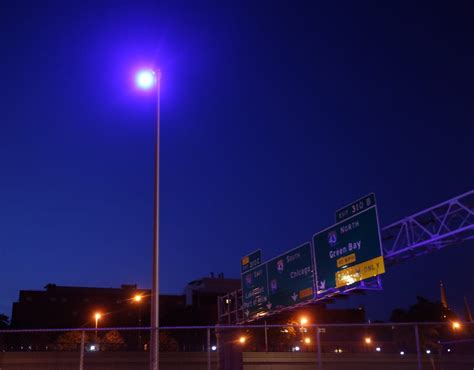 Why Streetlights On Milwaukee Interstates Highways Are Purple