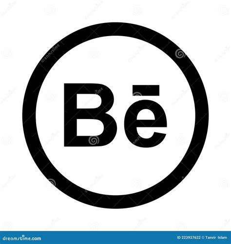 Logotipo Do ícone De Behance Fotografia Editorial Ilustração De Vetor