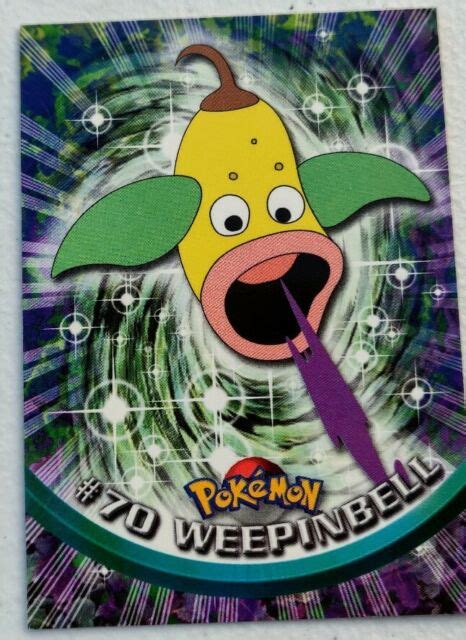3 1999 Topps Pokemon Cards 69 Bellsprout 70 Weepinbell 71
