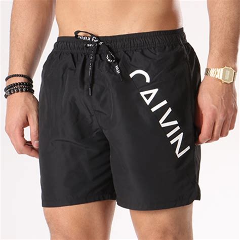 De moyenne obtenue sur l'ensemble des pays. Calvin Klein - Short De Bain Medium Drawstring 0168 Noir ...