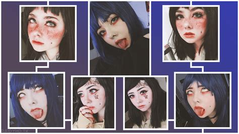 Ahegao Cosplay Women Tongue Out Face Tongues