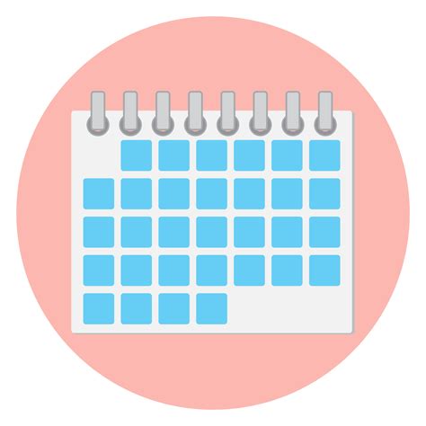 Calendar Icon Flat By 09910190