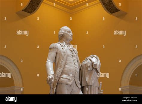 Statue Of George Washington In The Capitol Rotunda Richmond Virginia