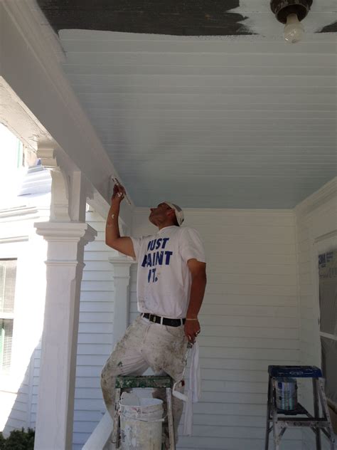 Learn why promar ceiling paint is our favorite white ceiling paint from sherwin williams. White trim is Sherwin Williams Emerald paint , ceiling is ...