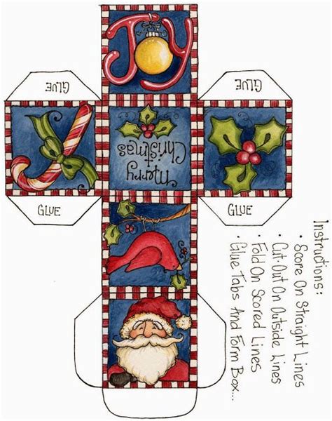 Cajas De Santa Claus Para Imprimir Gratis Ideas Y Material Gratis