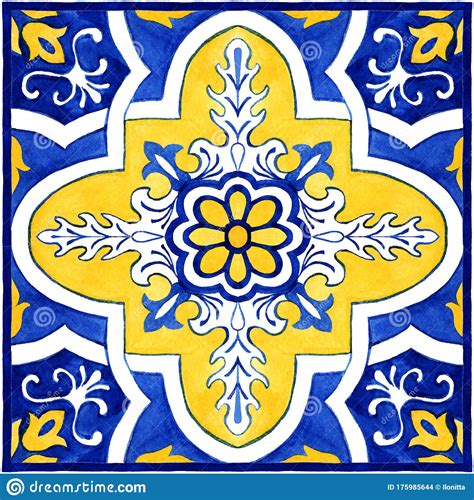 Azulejos Tile Bandana Traditional Portuguese Mosaic Tile Decoration