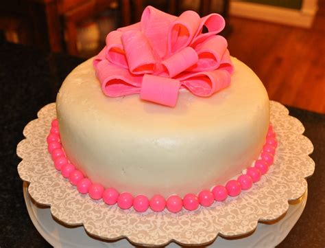 Pink Bow Cake Tiffany Cakes Bow Cakes Cake