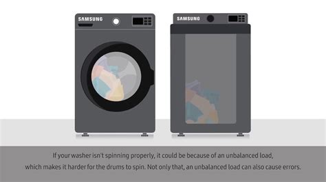 Troubleshooting What To Do If Washer Doesnt Spin Samsung Youtube