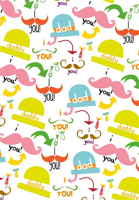 Free Printable Fathers Day Pattern Greeting Card Free Printable