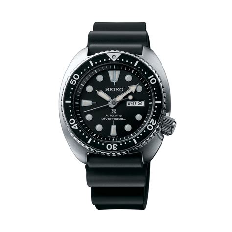seiko srp777 prospex diver turtle stainless steel black rubber watchbase