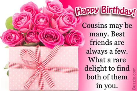 To join in on your cousins birthday celebration, the following birthday messages for cousins are perfect examples of the types of sentiments you may want your presence in my life is a source of joy and happiness.to my favorite cousin, may all your dreams and wishes come true. Birthday Wishes For Cousin - Page 2
