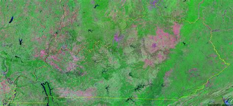 Kentucky Satellite Images Landsat Color Image