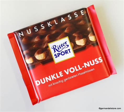 Ritter Sport Dark Chocolate With Whole Hazelnuts GermanDeliStore Com
