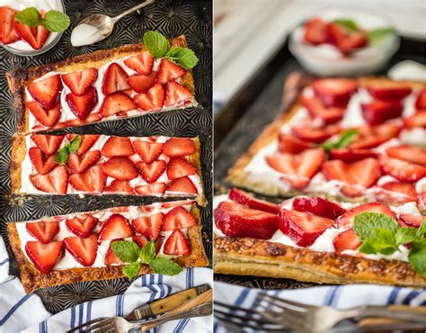 Strawberry Tart Recipe Puff Pastry Tart The Cookie Rookie