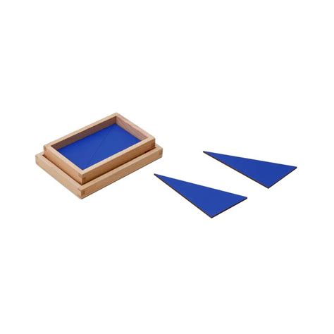 Montessori Blue Triangles Educational Geometry Tools Gam