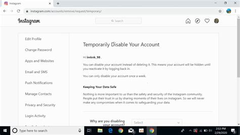 There should be a devices tab towards the right. How to Delete Instagram Account on Computer/Laptop (2020 ...