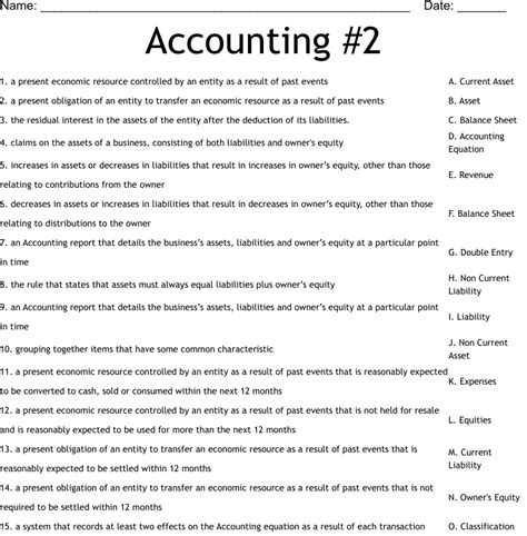 accounting  worksheet wordmint