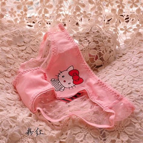 Hot Sale High Quality Cute Cotton Hello Kitty Women Underwear Free