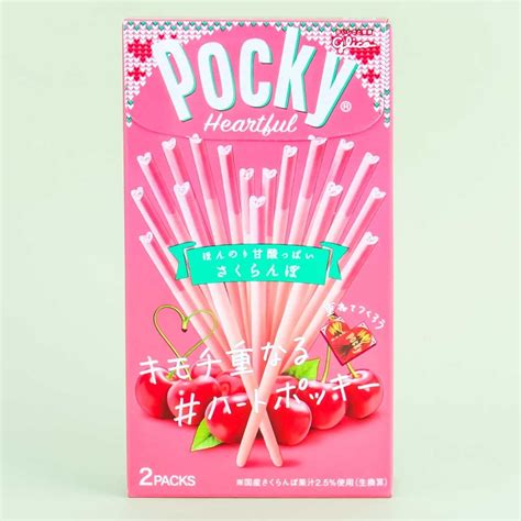 Pocky Heart Biscuit Sticks Cherry Japan Candy Store