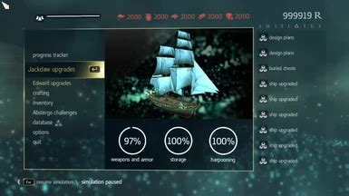 Fully Upgraded Jackdaw And Extras Sequence At Assassin S Creed Iv