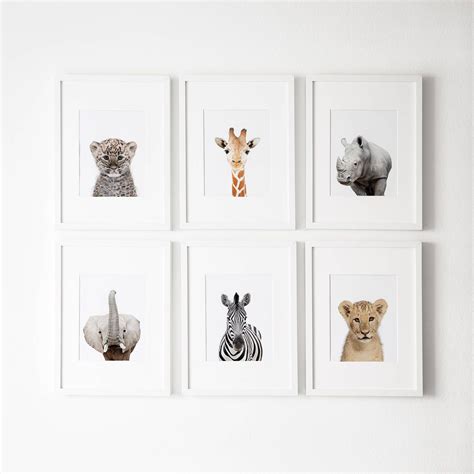 safari-nursery-prints-set-of-6-prints-nursery-decor-nursery-etsy-safari-nursery-prints,-baby