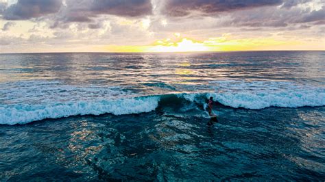Sunrise Surfing Photo Single Fin Photo