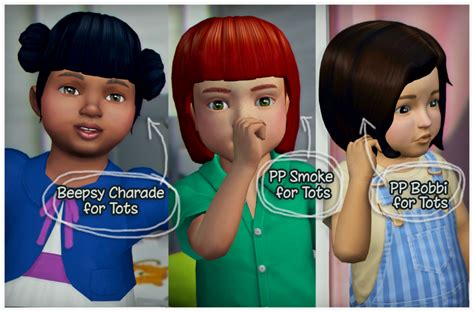 The Plumbob Tea Society Teeny Tots Stuff Hair Sims Sims 4 Tot