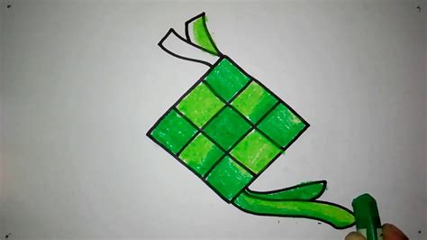 Ketupatdaunpalas instagram posts photos and videos picuki com. cara menggambar ketupat untuk anak TK - YouTube