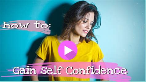 How To Gain Self Confidence Youtube