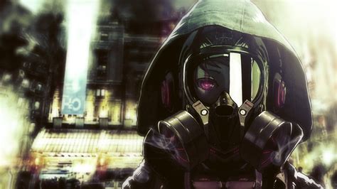 Rcyberpunk With Images Anime Gas Mask Gas Mask Girl Gas Mask