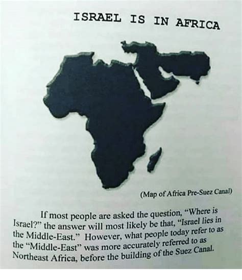 The office is just inside jaffa gate, to your left. ISRAEL IS IN AFRICA Map of Africa Pre-Suez Canal Israel2most People Are Asked the Question Where ...