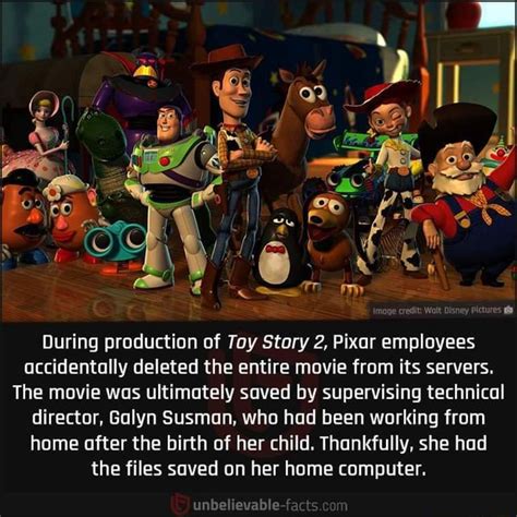 During Production Of Toy Story 2 Pixar Employees Accidentally Deleted