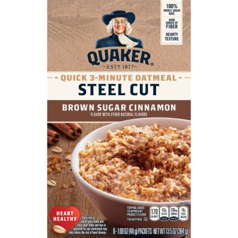 Quaker Select Start Brown Sugar Cinnamon Steel Cut Instant Oatmeal