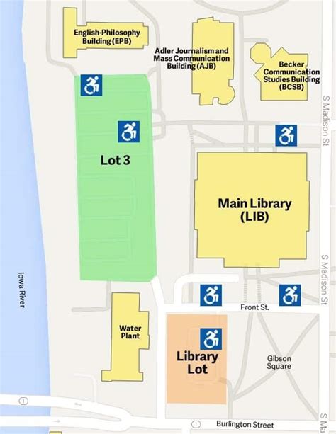 University Of Iowa Parking Lots Map