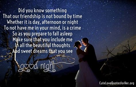 Good Night Love Poems For Her And Him With Romantic Images